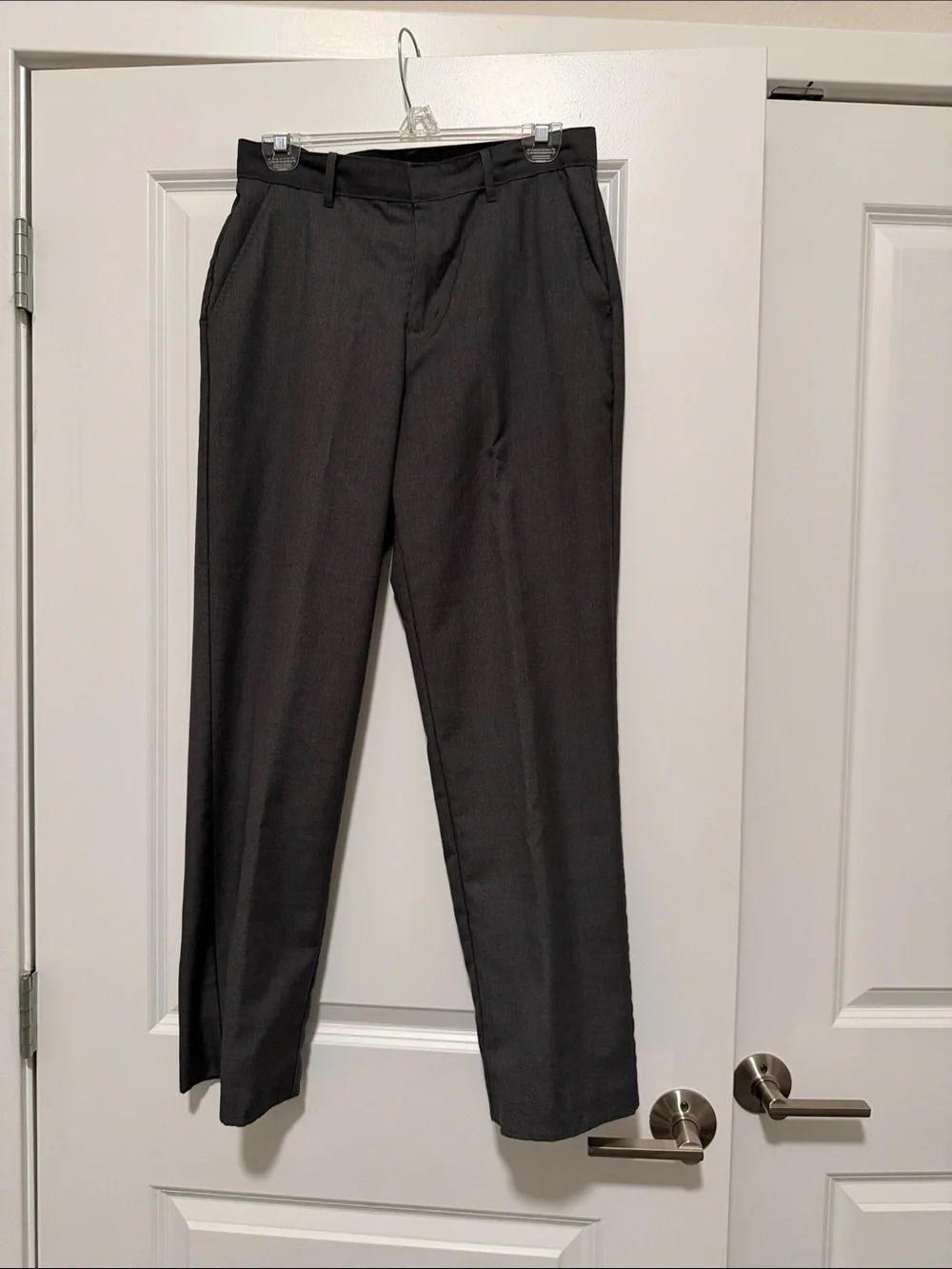 Van Heusen Charcoal Straight-Leg Dress Pants